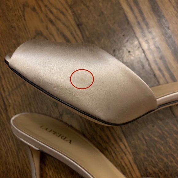 FINAL REDUCTION ‼️ New 🤍 La Perla Zanotti Peep Toe Mule 9 - Picture 13 of 15